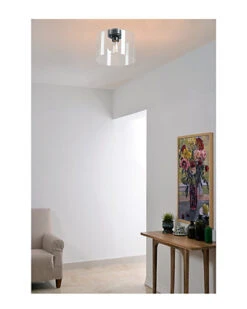 Capri 1-Light Flush Mount Large Pan Home -Kenroy 3050562579 RLLD 2