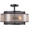 Alessandra 3-Light Semi Flush Home -Kenroy 3050562619 RLLD 1