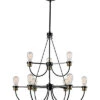 9-Light 2-Tier Chandelier Home -Kenroy 3050964328 RLLD 1